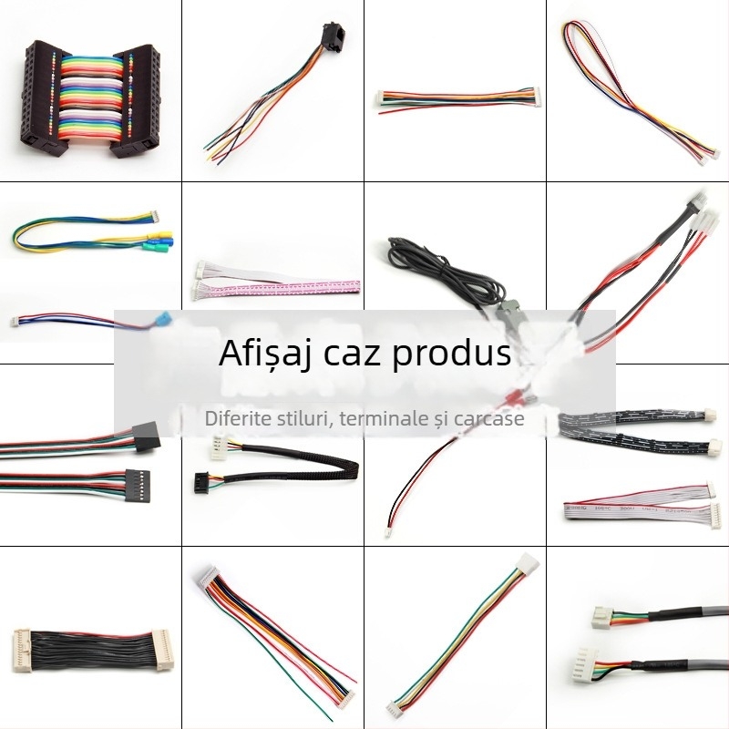 Prelucrare cabluri terminale Dupont – izolație siliconată la temperaturi înalte, cabluri ecranate, certificate UL/UL817, contacte personalizate