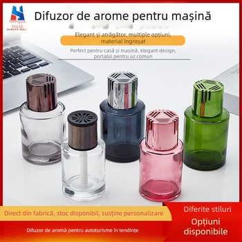 Sticlă difuzor de aromă pentru mașină, sticlă albă de înaltă calitate, Hengya Glass, imprimare logo disponibilă, utilizare decorativă