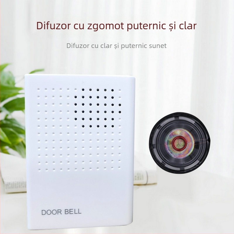 Sonerie de ușă cu inducție, model cu doi fire, 220V, Ding Dong Ding Dong, pentru hotel, casă, control de acces și securitate