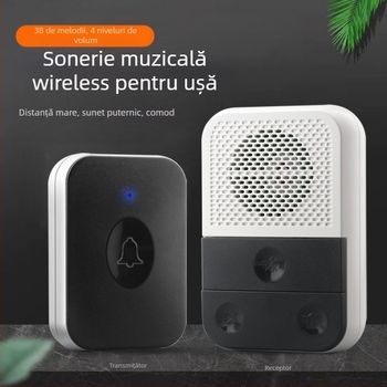 Sonerie wireless pentru ușă, Aixia model 86, 220V, 10W, sunet Ding-dong, pentru uz casnic