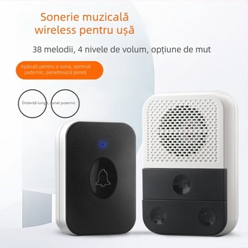 Sonerie wireless pentru ușă, Aixia model 86, 220V, 10W, sunet Ding-dong, pentru uz casnic