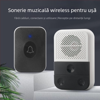 Sonerie wireless pentru ușă, Aixia model 86, 220V, 10W, sunet Ding-dong, pentru uz casnic