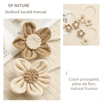 Bandă FY pentru perdea – flexibilă, fără găuri, stil pastoral, din bumbac și in, nepersonalizabilă