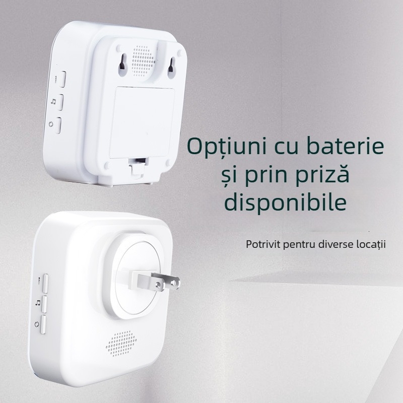 Sonerie wireless cu două receptoare, telecomandă, pentru locuință și birou