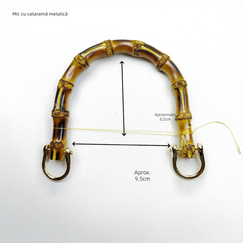 Mâner pentru bagaje din bambus real – mâner din bambus natural, model natural, ultra-ușor, reducerea sarcinii