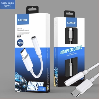 LBE N59 Adaptor audio 3,5 mm la Type-C pentru telefoane cu port Type-C