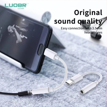 LBE N59 Adaptor audio 3,5 mm la Type-C pentru telefoane cu port Type-C