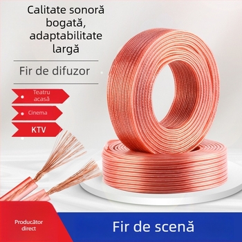 Ci Heng cablu difuzor cu 2 conductoare, miez din aluminiu placat cu cupru, izolație PVC, pentru audio/video, utilizare în exterior
