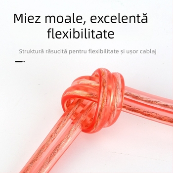 Ci Heng cablu difuzor cu 2 conductoare, miez din aluminiu placat cu cupru, izolație PVC, pentru audio/video, utilizare în exterior