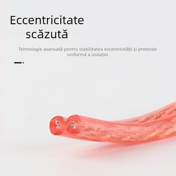 Ci Heng cablu difuzor cu 2 conductoare, miez din aluminiu placat cu cupru, izolație PVC, pentru audio/video, utilizare în exterior