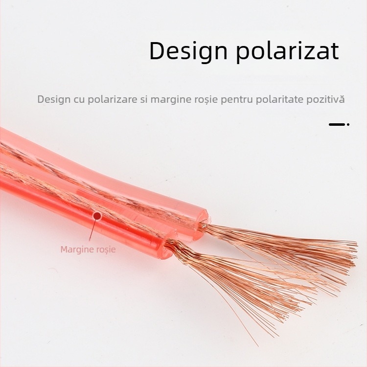 Ci Heng cablu difuzor cu 2 conductoare, miez din aluminiu placat cu cupru, izolație PVC, pentru audio/video, utilizare în exterior