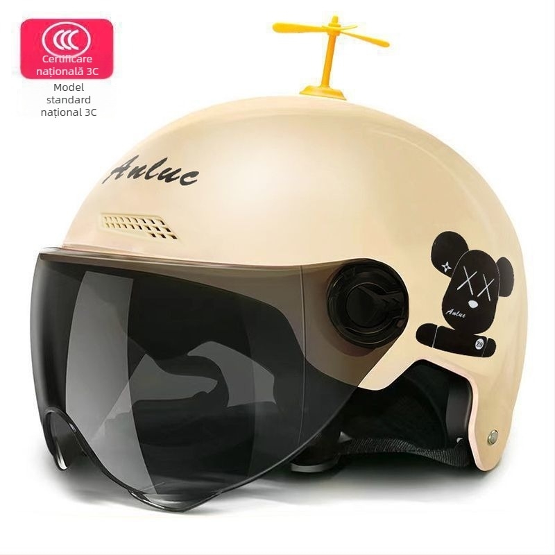 Cască pentru vehicul electric, PP polipropilenă, cască tip semi, universală, vară, călătorii (Polypropylene PP; Cască semi; Universală; Vară; TCO99)