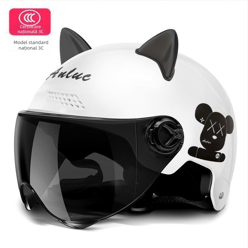 Cască pentru vehicul electric, PP polipropilenă, cască tip semi, universală, vară, călătorii (Polypropylene PP; Cască semi; Universală; Vară; TCO99)