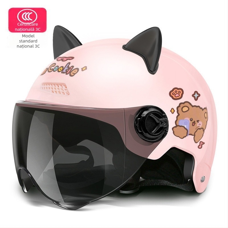 Cască pentru vehicul electric, PP polipropilenă, cască tip semi, universală, vară, călătorii (Polypropylene PP; Cască semi; Universală; Vară; TCO99)