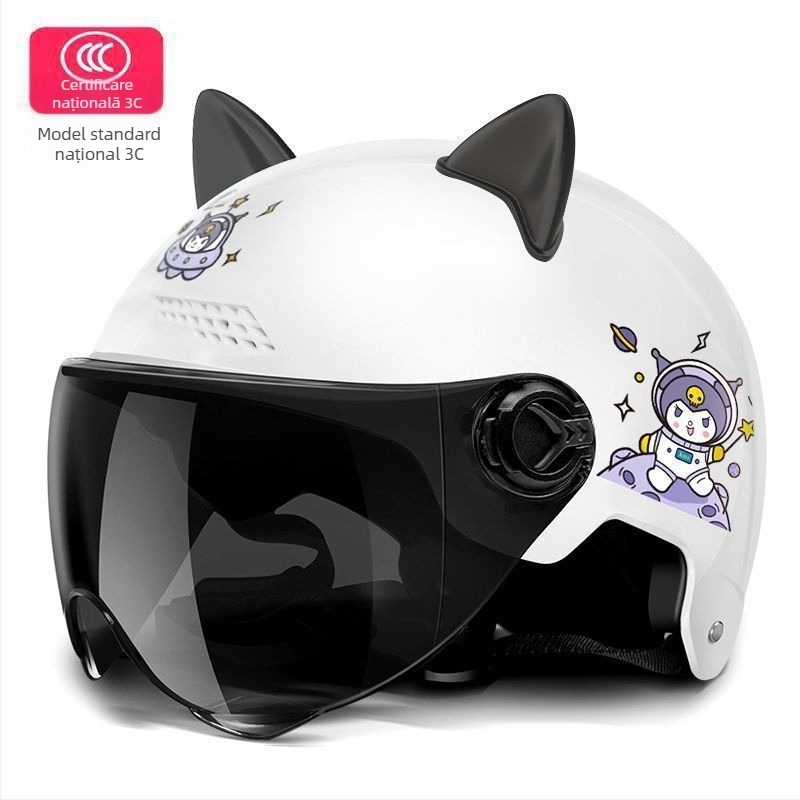 Cască pentru vehicul electric, PP polipropilenă, cască tip semi, universală, vară, călătorii (Polypropylene PP; Cască semi; Universală; Vară; TCO99)