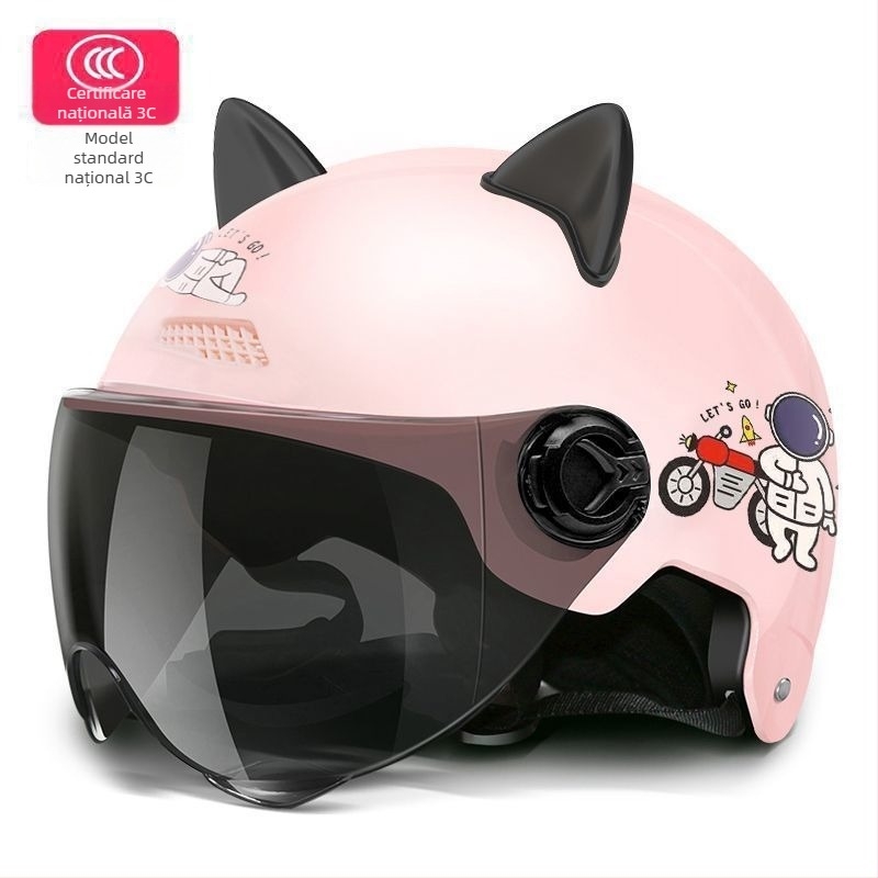 Cască pentru vehicul electric, PP polipropilenă, cască tip semi, universală, vară, călătorii (Polypropylene PP; Cască semi; Universală; Vară; TCO99)