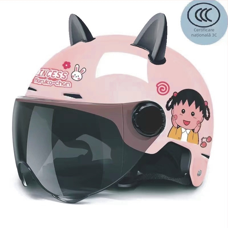 Cască pentru vehicul electric, PP polipropilenă, cască tip semi, universală, vară, călătorii (Polypropylene PP; Cască semi; Universală; Vară; TCO99)