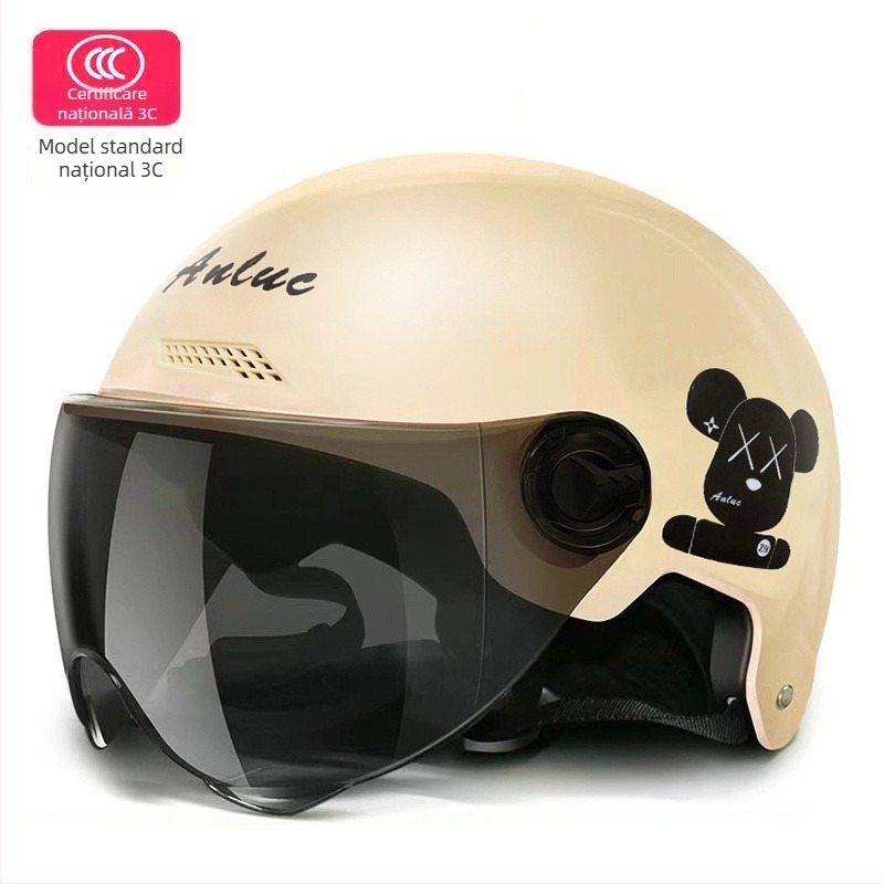 Cască pentru vehicul electric, PP polipropilenă, cască tip semi, universală, vară, călătorii (Polypropylene PP; Cască semi; Universală; Vară; TCO99)