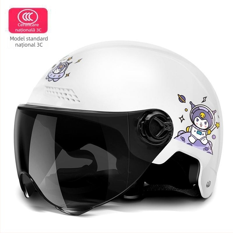 Cască pentru vehicul electric, PP polipropilenă, cască tip semi, universală, vară, călătorii (Polypropylene PP; Cască semi; Universală; Vară; TCO99)