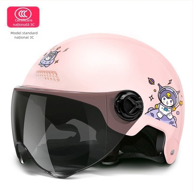 Cască pentru vehicul electric, PP polipropilenă, cască tip semi, universală, vară, călătorii (Polypropylene PP; Cască semi; Universală; Vară; TCO99)