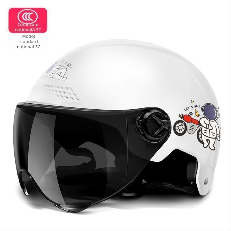 Cască pentru vehicul electric, PP polipropilenă, cască tip semi, universală, vară, călătorii (Polypropylene PP; Cască semi; Universală; Vară; TCO99)