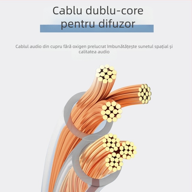 Cablu audio din cupru fără oxigen, tip 300/400/500, înveliș PVC, pentru audio/video și sisteme de amplificare scenă