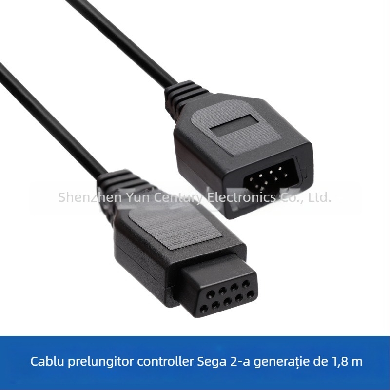 Cablu de extensie Sega Genesis 2/3 – înveliș PVC, pentru audio și video, brand Xiang Qi Rui