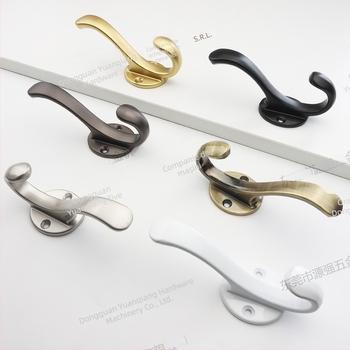 Cuier de perete din aliaj de aluminiu, cu gaură – HK027, stil lux ușor