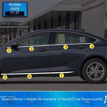 Bandă decorativă pentru geam Buick Regal – oțel inoxidabil, montaj, margine de ușă