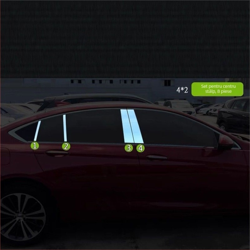 Bandă decorativă pentru geam Buick Regal – oțel inoxidabil, montaj, margine de ușă