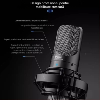 Takstar/Victory PC-K220 microfon condensator pentru transmisiuni live și karaoke pe calculator, model PC-K220, lansare 2018