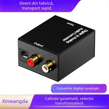 XWD-09 Convertor digital-analog pentru sunet cu intrări coaxiale și optice, compatibil PS5