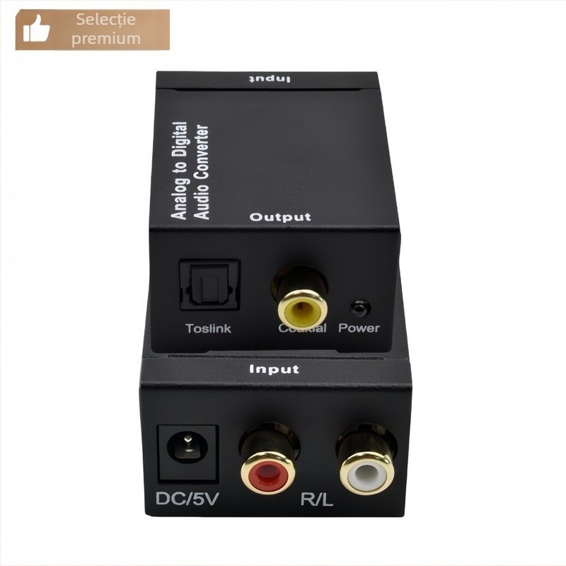 XWD-09 Convertor digital-analog pentru sunet cu intrări coaxiale și optice, compatibil PS5