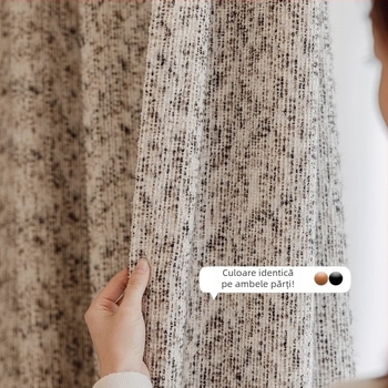 Draperie Jacquard în stil minimalist italian pentru living, sufragerie și dormitor — poliester, jacquard, protecție solară și UV, izolație termică, izolație fonică, semi-umbrire 40–70%