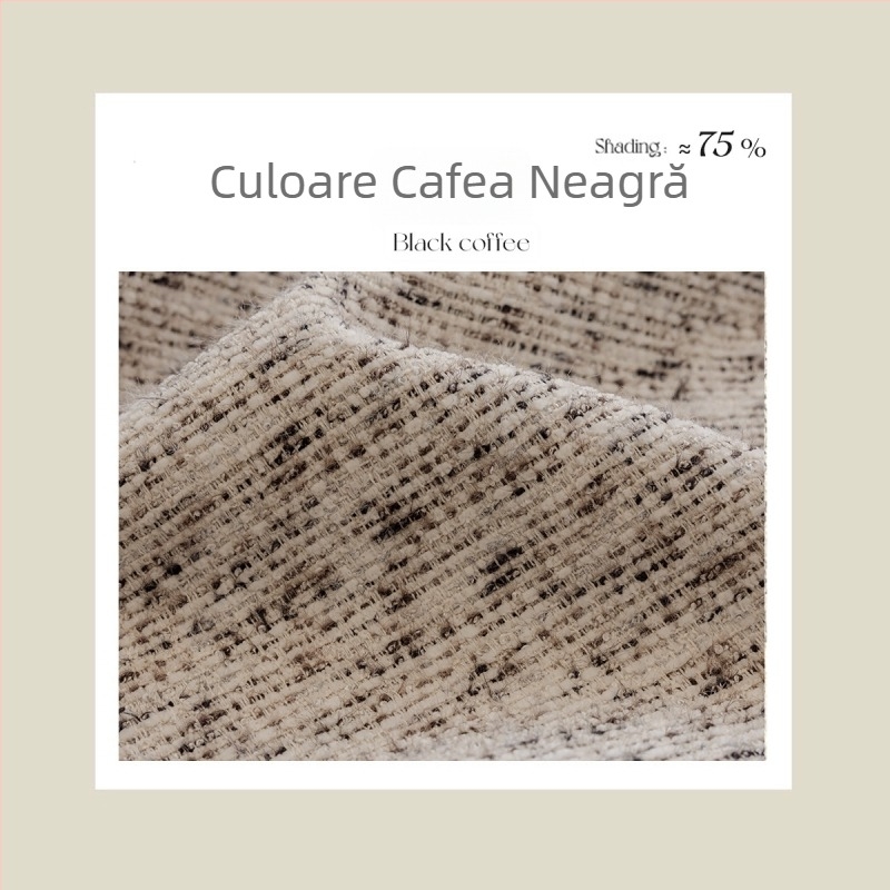 Draperie Jacquard în stil minimalist italian pentru living, sufragerie și dormitor — poliester, jacquard, protecție solară și UV, izolație termică, izolație fonică, semi-umbrire 40–70%