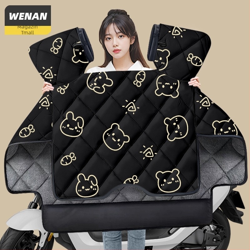 Husă pentru parbriz scuter Uhr125 – rezistentă la uzură, căptușeală din fleece gros pentru iarnă