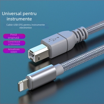 Moswag cablu audio pentru Apple OTG la USB; carcasă nichelată; nucleu din cupru; conductor din cupru; pentru dispozitive digitale