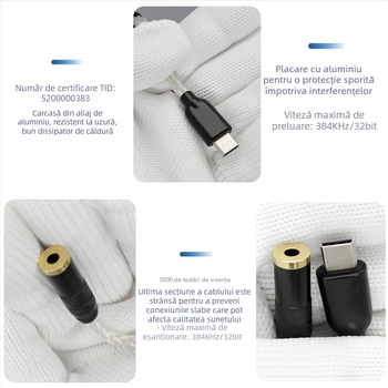 Chang Sheng CS46L41 Type-C Hi-Fi DAC căști cu amplificator încorporat pentru telefon mobil