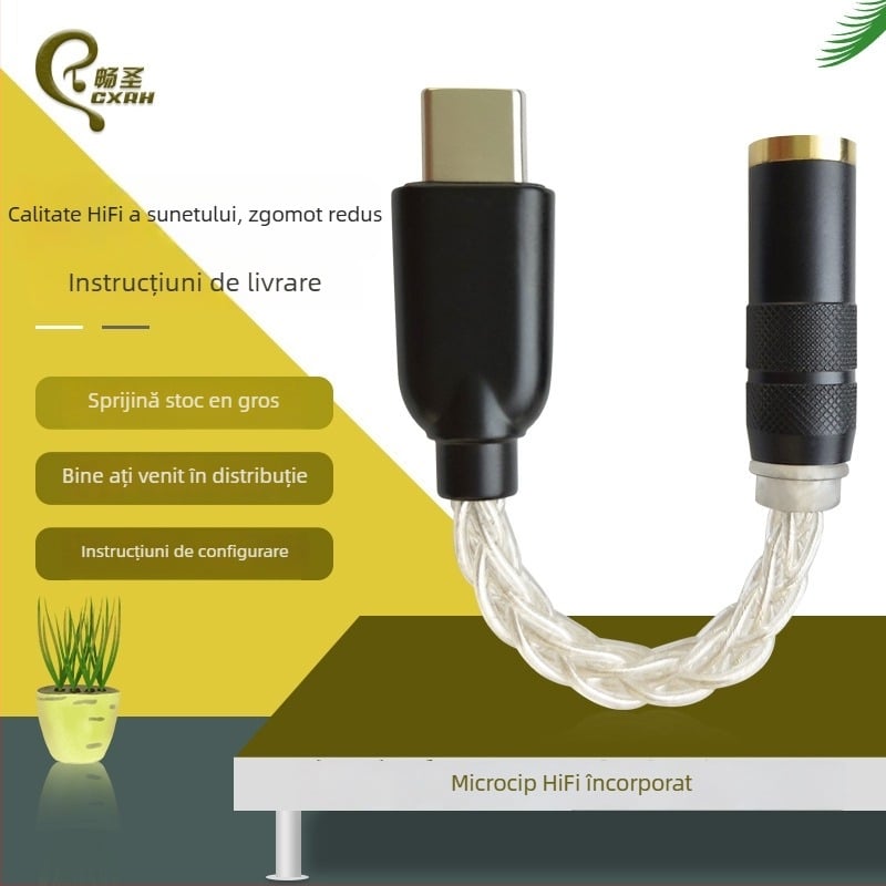 Chang Sheng CS46L41 Type-C Hi-Fi DAC căști cu amplificator încorporat pentru telefon mobil
