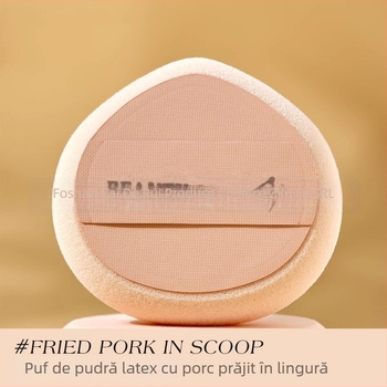 BEAUTY OBEY Pudră uscată – Puff oval, formă piersică, NBR latex, 1 bucată