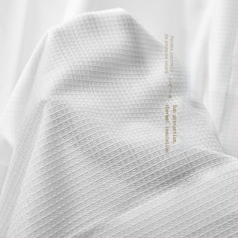 Cortine Jacquard din poliester, semi-transparente, pentru camera de zi, dormitor, balcon și restaurant