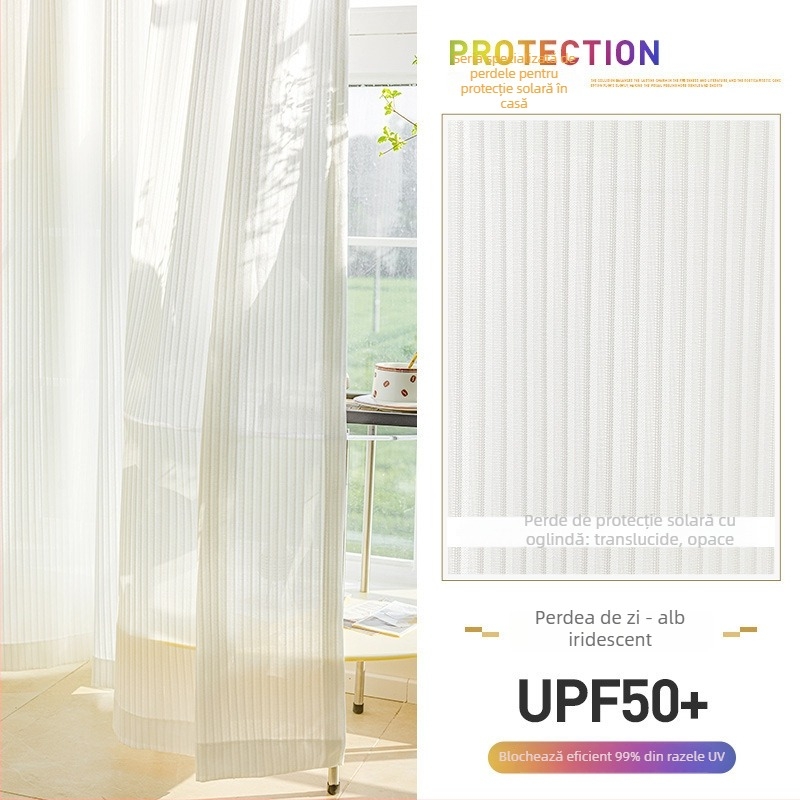 Cortine Jacquard din poliester, semi-transparente, pentru camera de zi, dormitor, balcon și restaurant