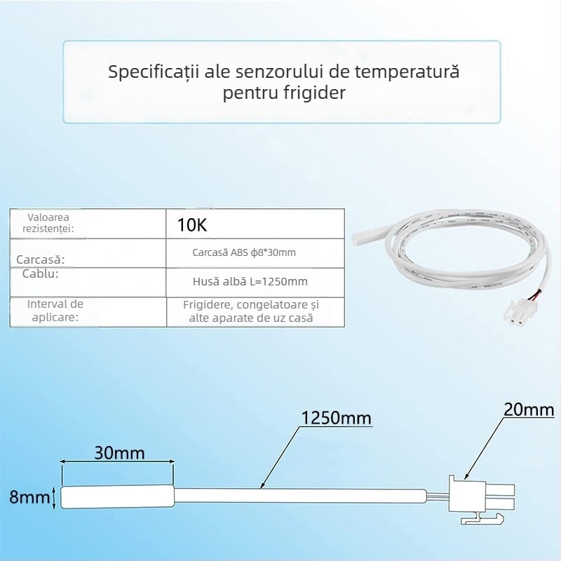 Senzor de temperatură NTC Xianghang, model 122, pentru electrocasnice