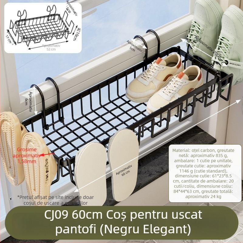 Guangkai Coș de uscare din oțel cu carbon, cu un singur nivel, stil minimalist modern