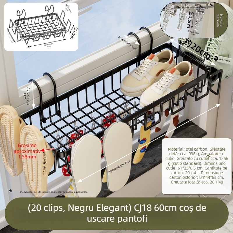 Guangkai Coș de uscare din oțel cu carbon, cu un singur nivel, stil minimalist modern