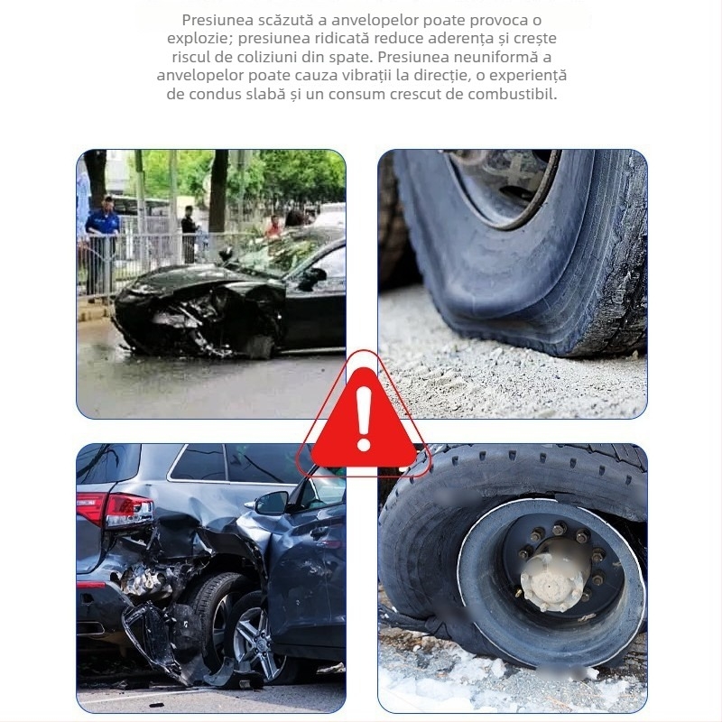 Monitor Bluetooth pentru presiunea pneurilor de motociclete și vehicule cu două până la patru roți, TPMS extern fără fir, compatibil cu smartphone-ul, personalizabil