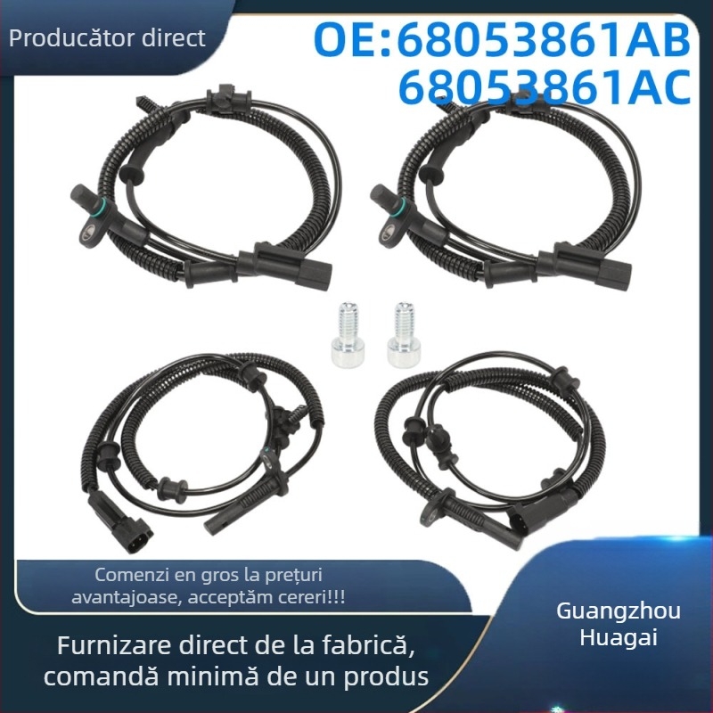 Senzor de viteză a roții ABS pentru Dodge Ram 1500 (2013-2018); Modele 68053861ab/ac/ad, 68231044ab; Carcasă: ABS+ metal; Cod produs GZHG0922-005148