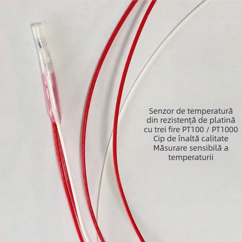 Senzor de temperatură PT100/PT1000, sigilat din plastic, montaj plug-in, pentru motoare, electronice auto