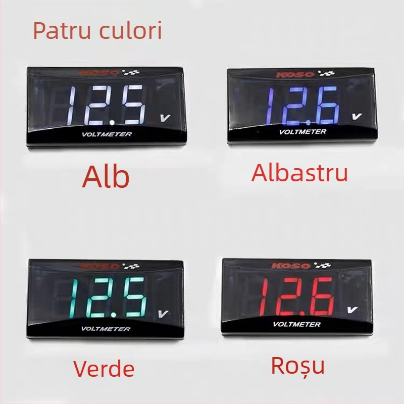 KOSO voltmetru pentru motocicletă off-road, intervalul 10–150V, impermeabil, accesoriu pentru motocicletă electrică