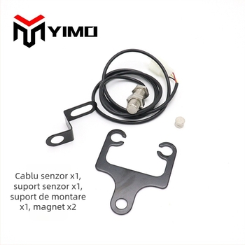 Cluster LCD pentru motocicletă cu odometru, tachometru, vitezometru și indicator de ulei (12V, 5W, YIMO, Universal)